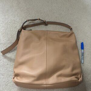 Vince Camuto leather tote with shoulder strap